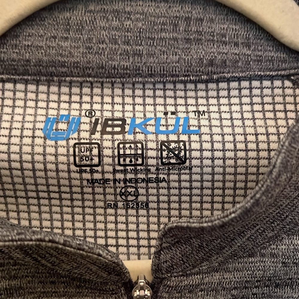 Ibkul quarter zip in gray heather. Like new!  Size XXL - Picture 2 of 4